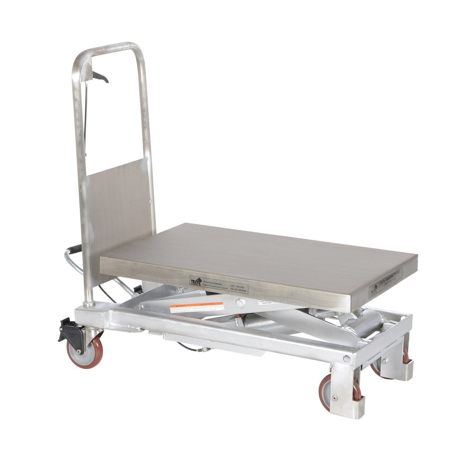 Partially Stainless Steel Lift Cart