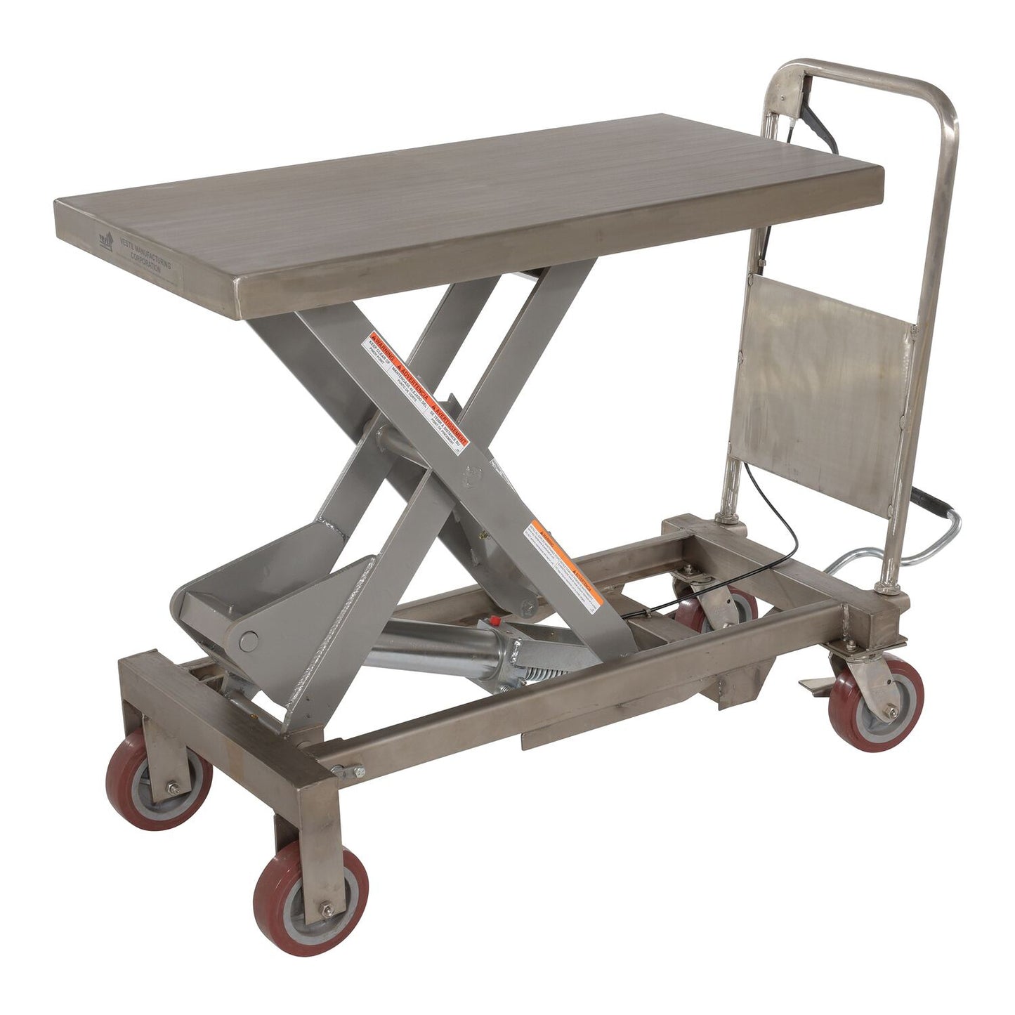 Partially Stainless Steel Lift Cart