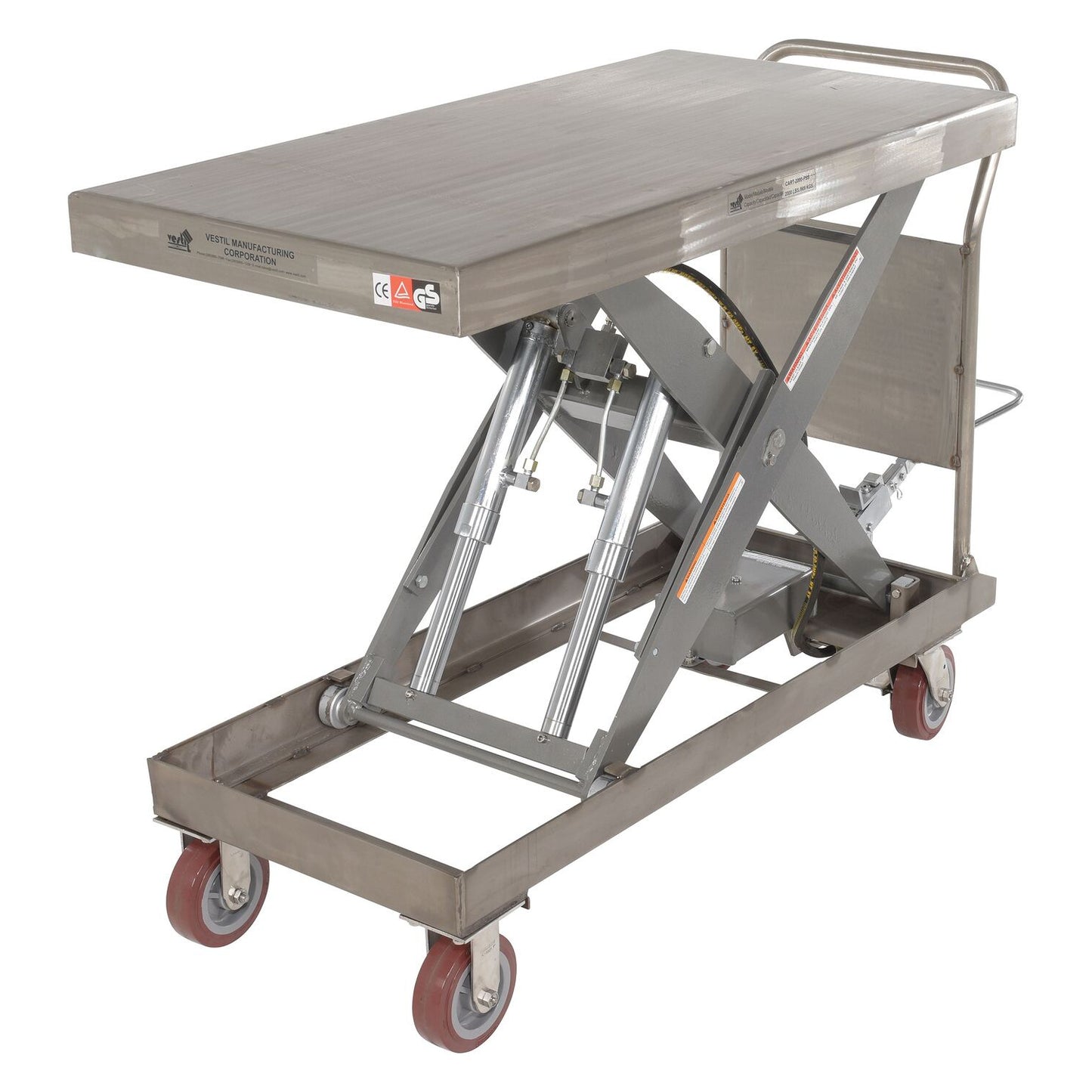 Partially Stainless Steel Lift Cart