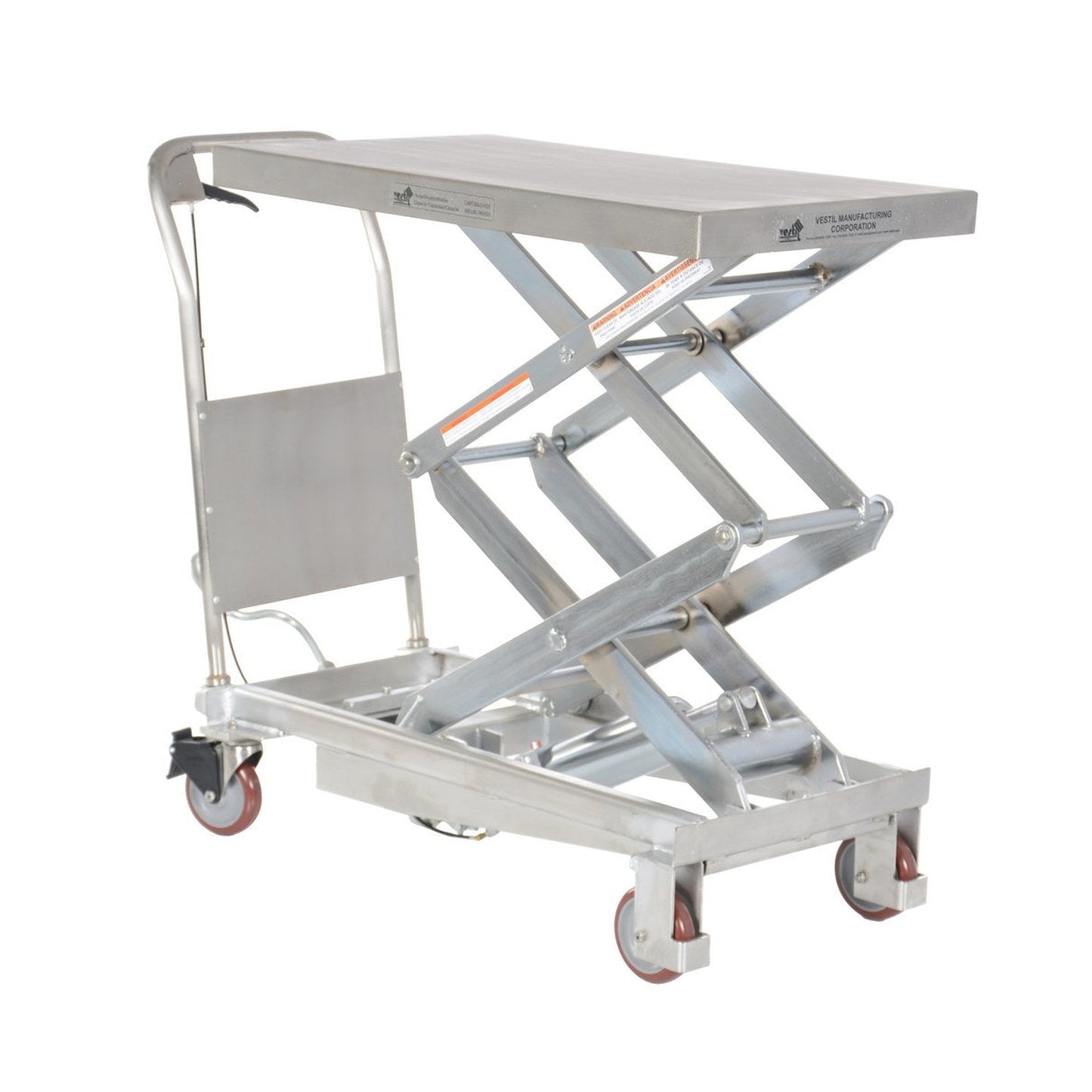Partially Stainless Steel Lift Cart