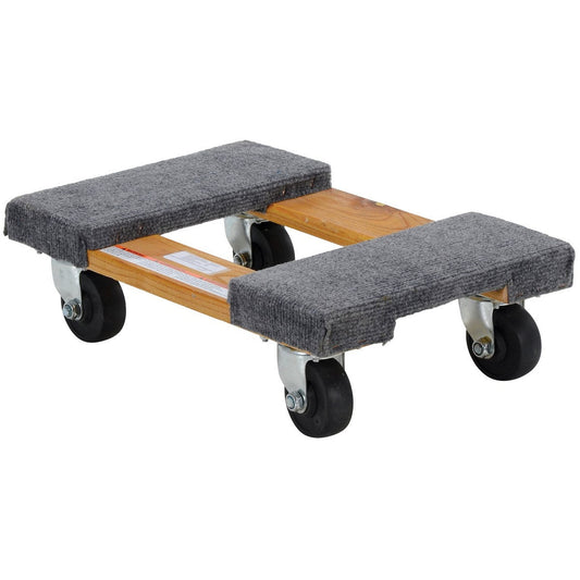 Hardwood Dolly With Carpeted End