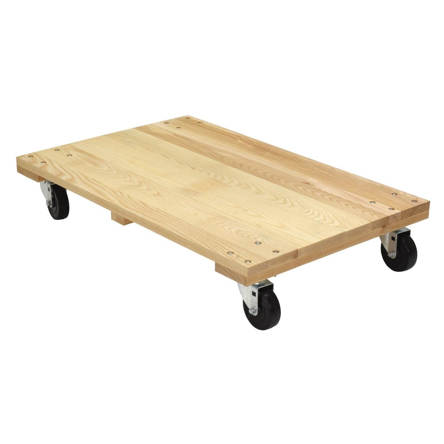 Hardwood Dolly With Solid Deck