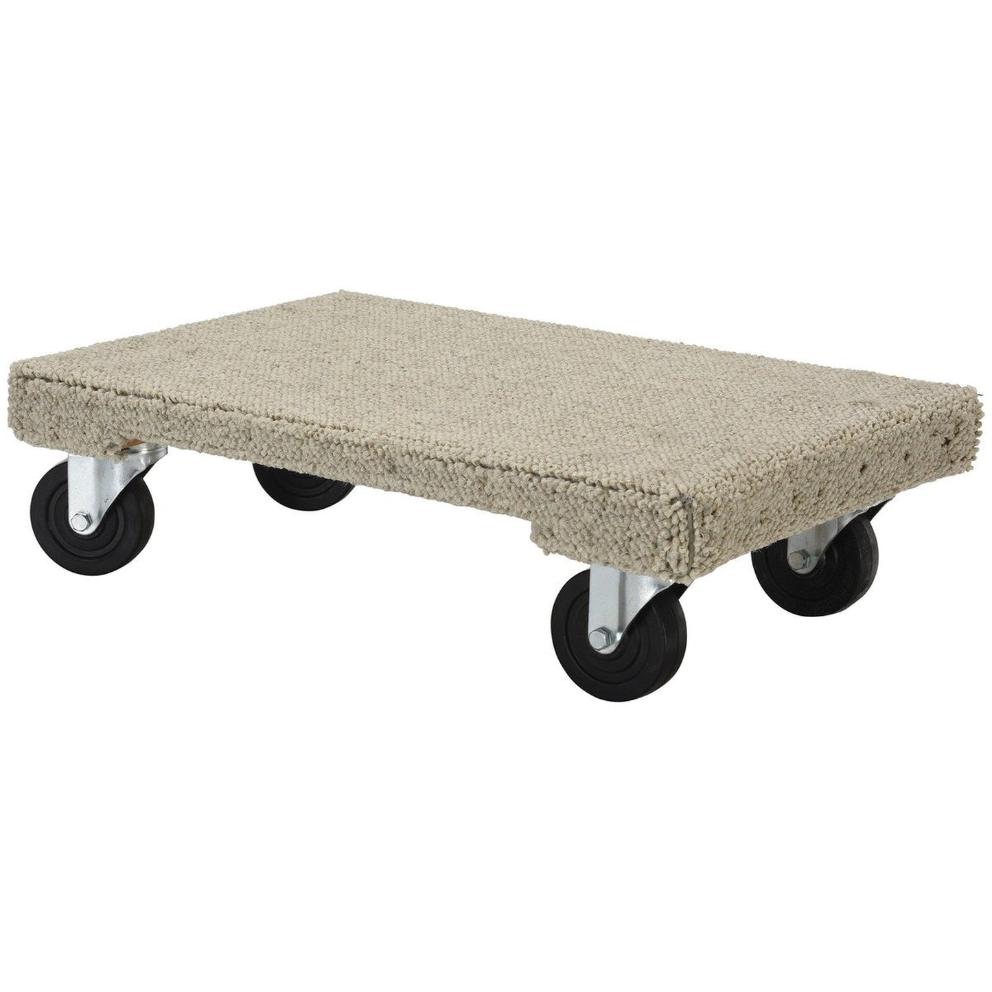 Hardwood Dolly With Carpeted Solid Deck