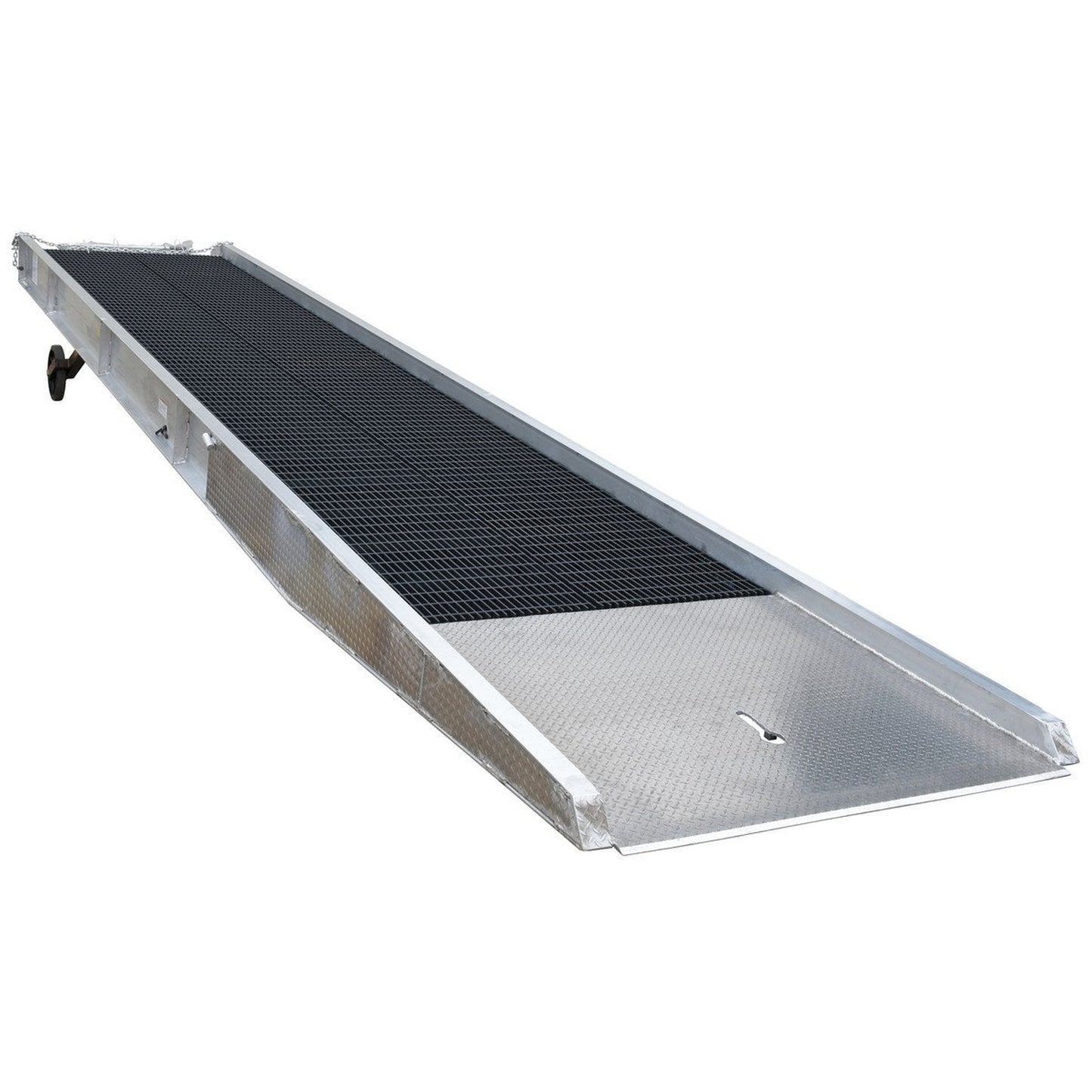 Aluminum Yard Ramp With Steel Grating